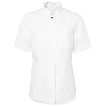 Segers 1024 slim fit kurzärmeliges Damen Kochhemd, Weiß