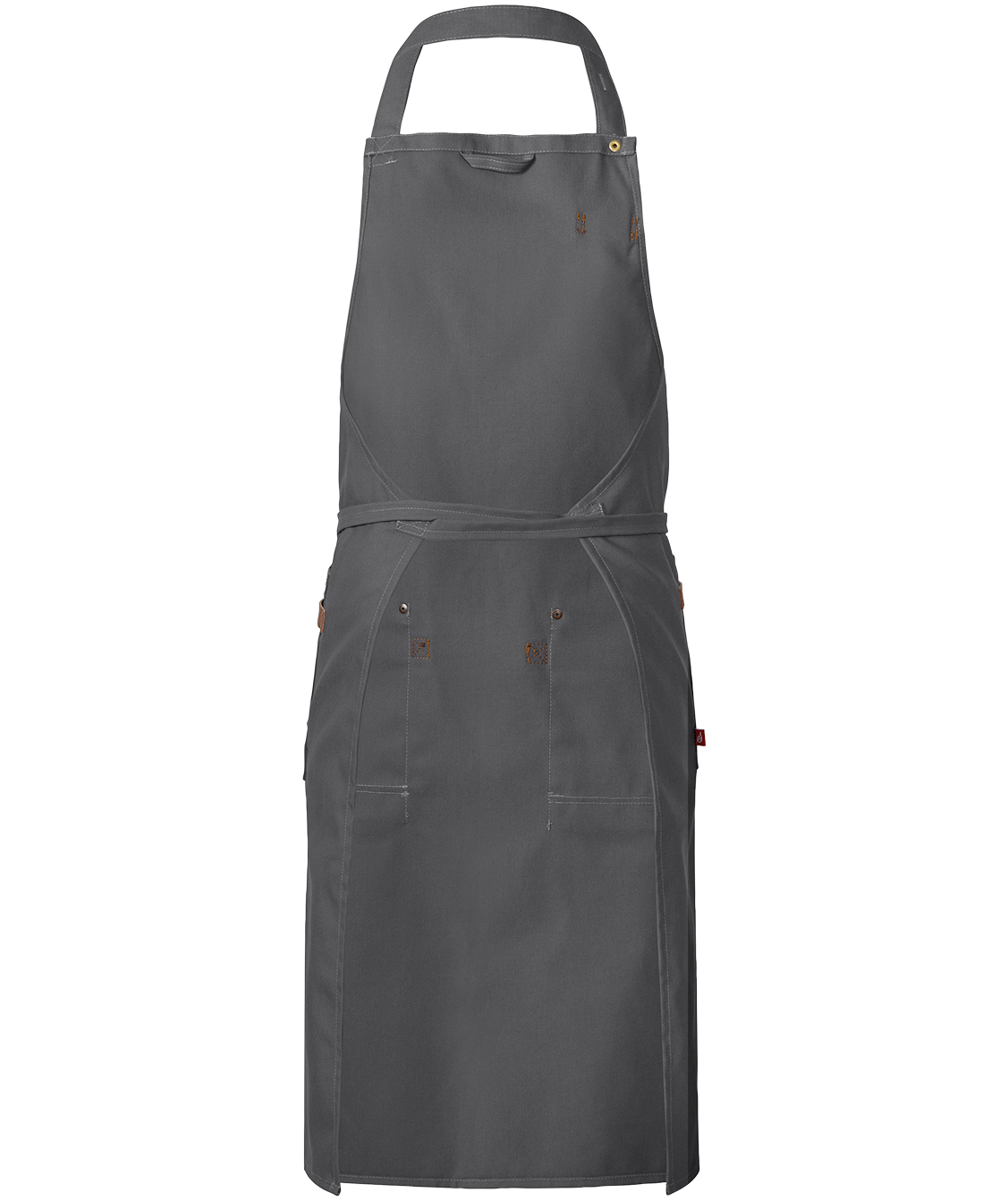 Segers 4093 bib apron, Grey, Grey, large image number 3