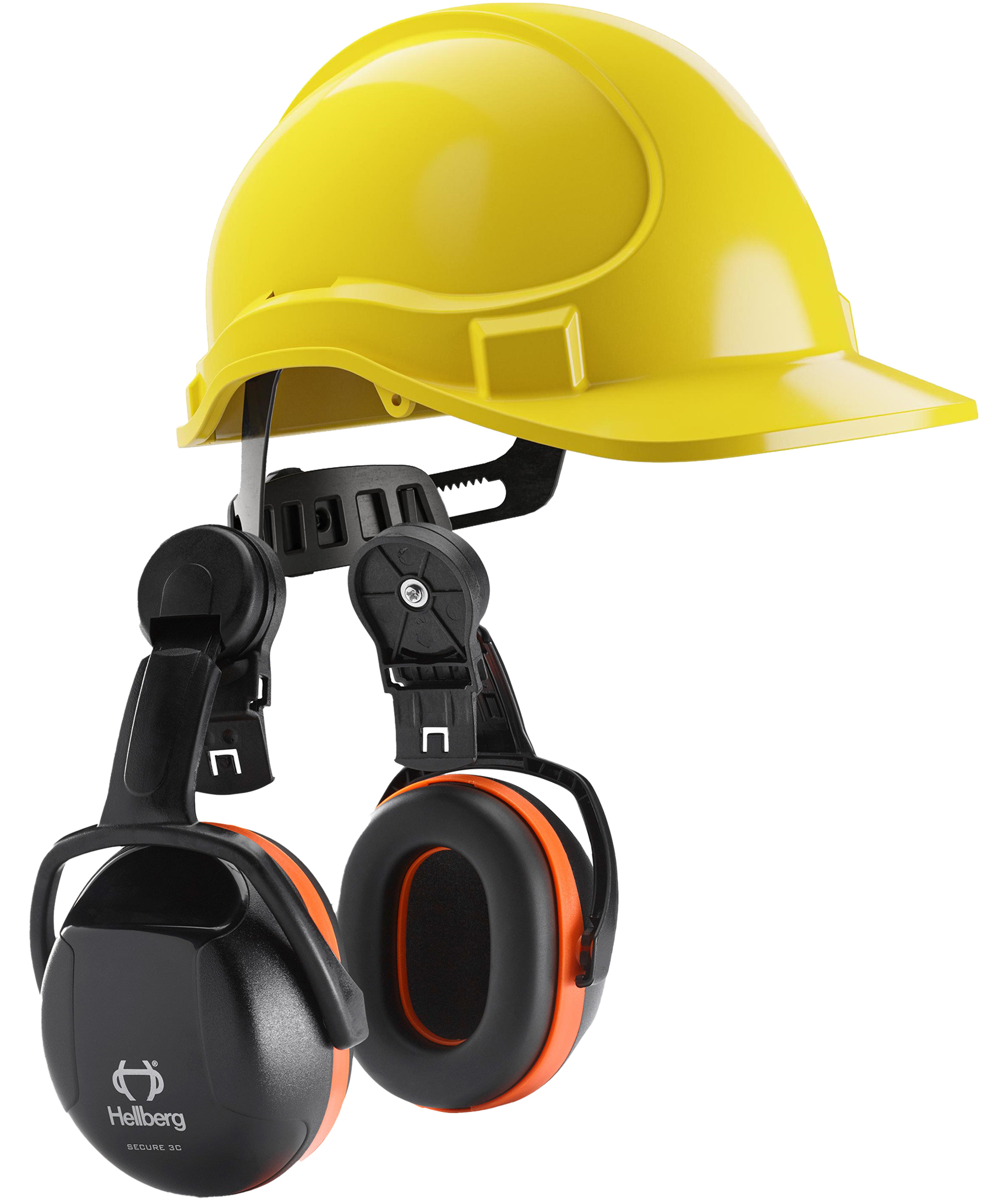 Hellberg safety helmet and helmet mounted ear defenders, , large image number 0