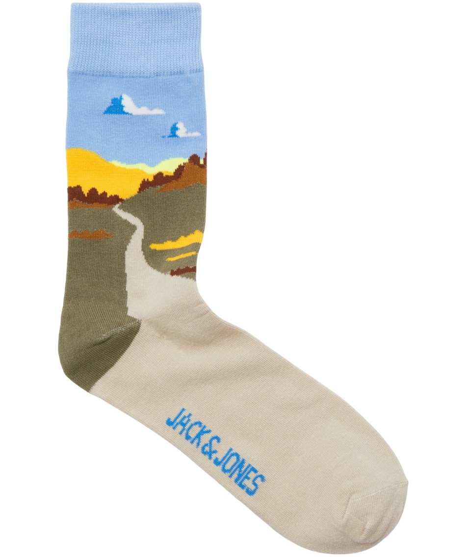 Jack & Jones JACFALL 3-pack socks, Moonbeam/Greige/Brandy Brown, Moonbeam/Greige/Brandy Brown, large image number 3