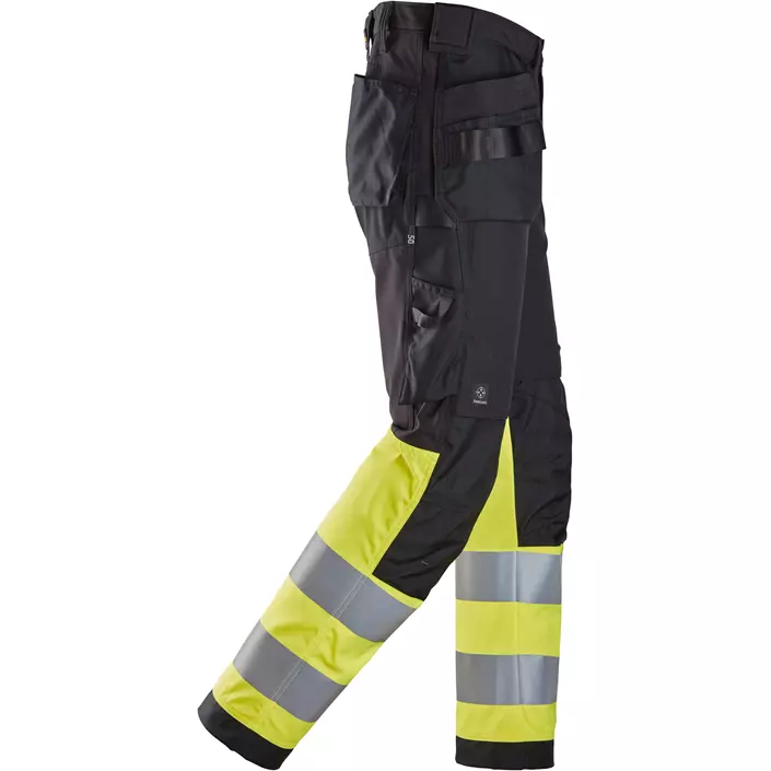 Snickers Handwerkerhose, Schwarz/Hi-Vis Gelb, large image number 2
