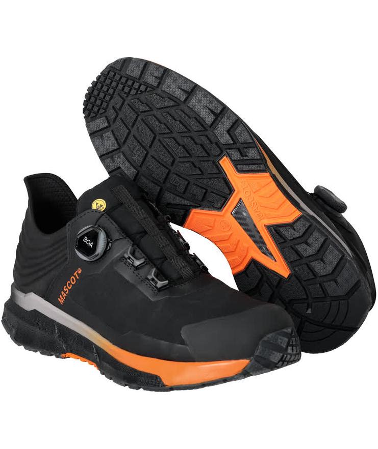 Mascot Customized safety shoes S3S, Black/Strong Orange, Black/Strong Orange, swatch