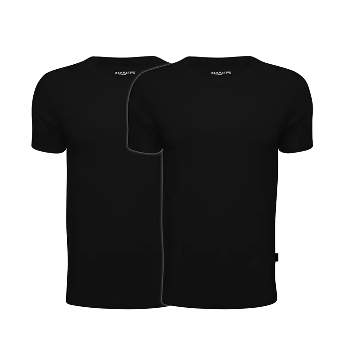 ProActive 2-pack bamboo T-shirts, Black, large image number 0