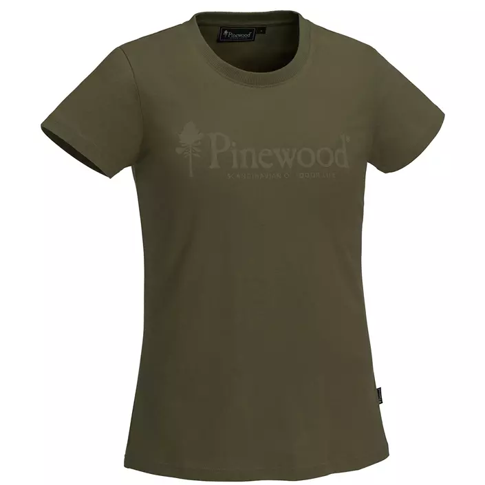 Pinewood Outdoor Life dame T-shirt, Hunting Olive, large image number 0