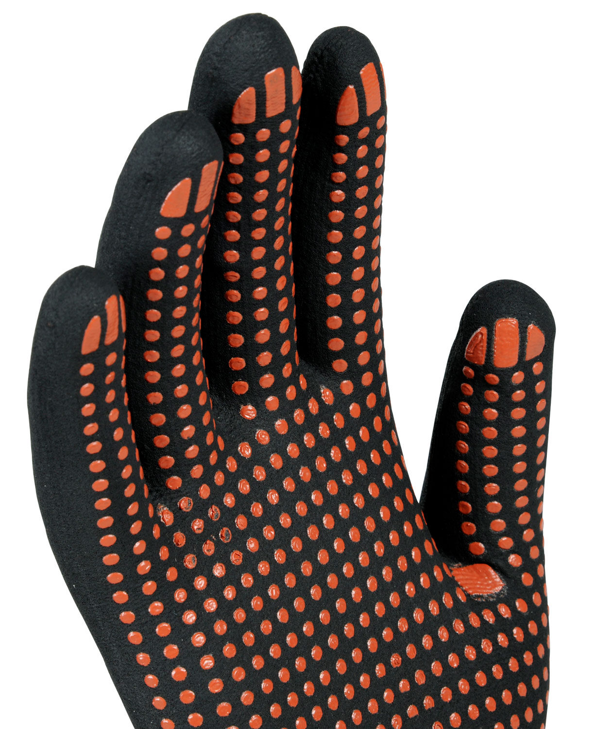 OX-ON Flexible Advanced 1901 work gloves with dots, Red/Black, large image number 2