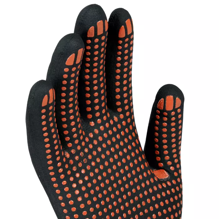 OX-ON Flexible Advanced 1901 work gloves with dots, Red/Black, large image number 2