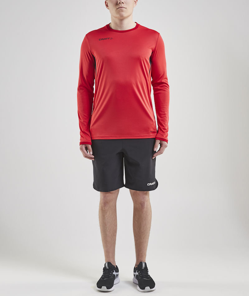 Craft Pro Control Impact lang&aelig;rmet T-shirt, R&oslash;d/Sort, large image number 2