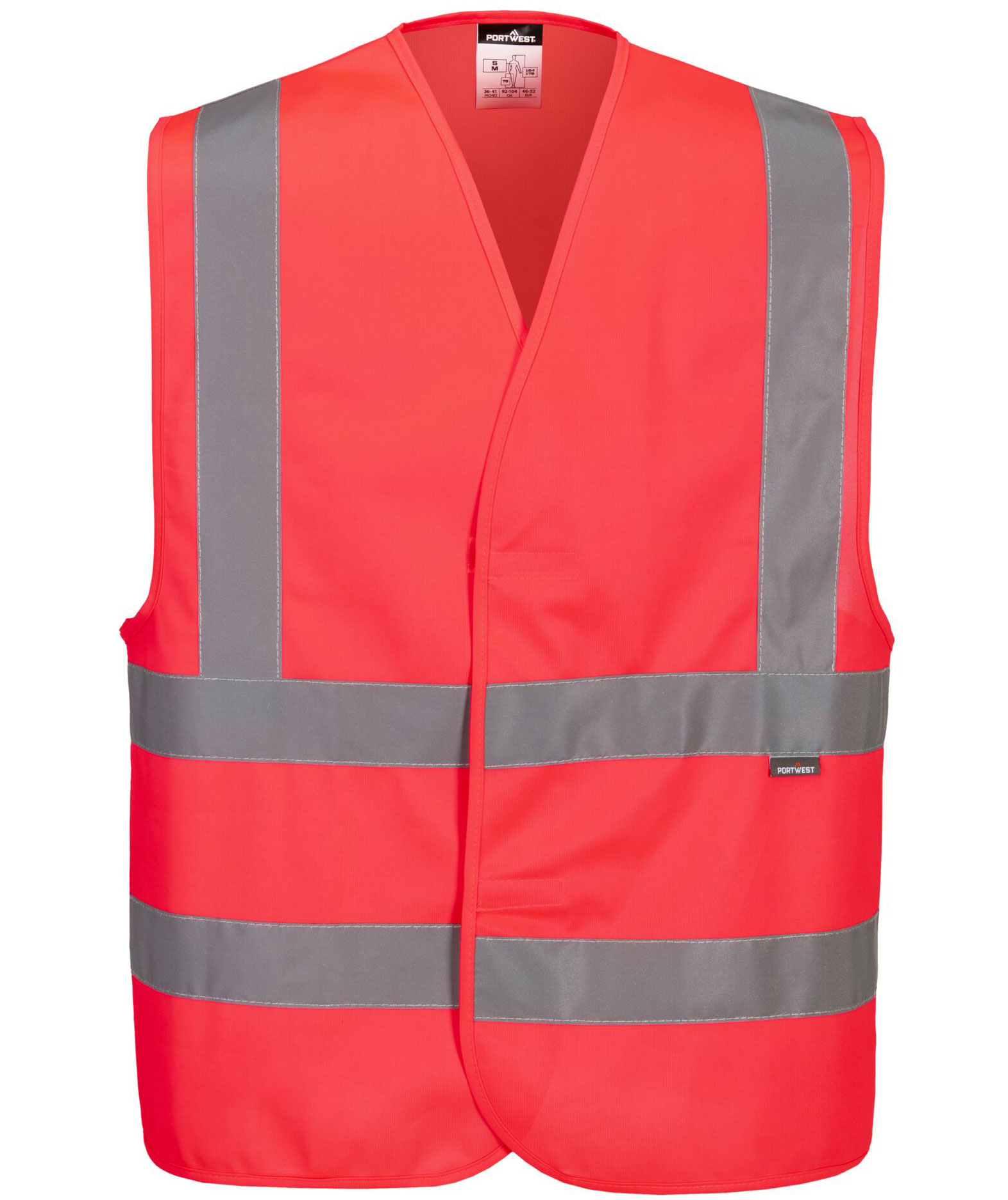 Portwest refleksvest, Hi-Vis R&oslash;d, Hi-Vis R&oslash;d, swatch