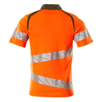 Mascot Accelerate Safe polo T-skjorte, Hi-vis Oransje/Mosgrønn