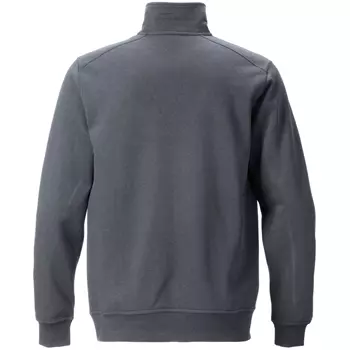 Fristads collegetröja /sweatshirt half zip 7607, Mörkgrå
