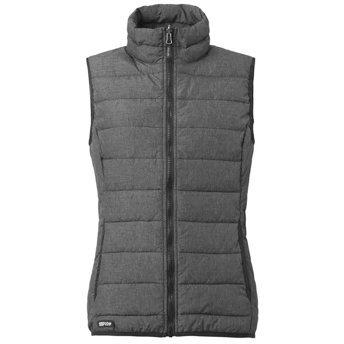 South West Alma quilted ﻿women's vest, Dark Heather Grey, large image number 0