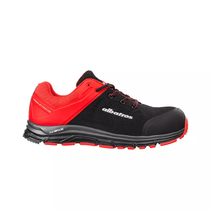 Albatros Impulse Lift Low safety shoes S1P, Red/Black, large image number 0