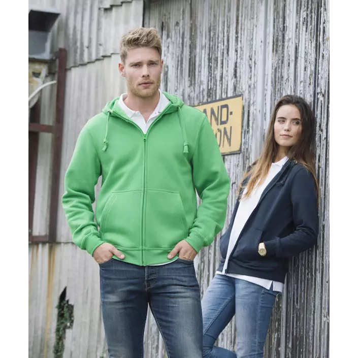 Clique Basic Hoody hoodie with full zipper, Apple Green, large image number 1