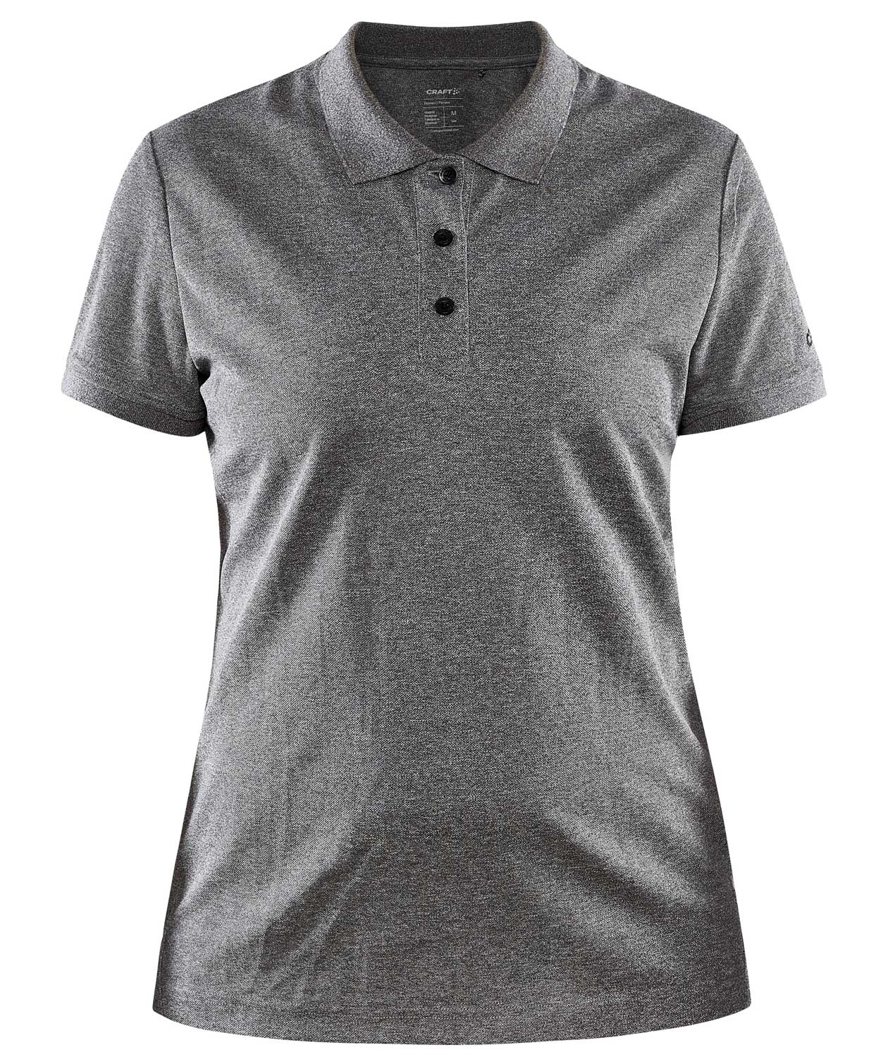 Craft Core Unify women's polo shirt, Dark Grey Melange, Dark Grey Melange, swatch