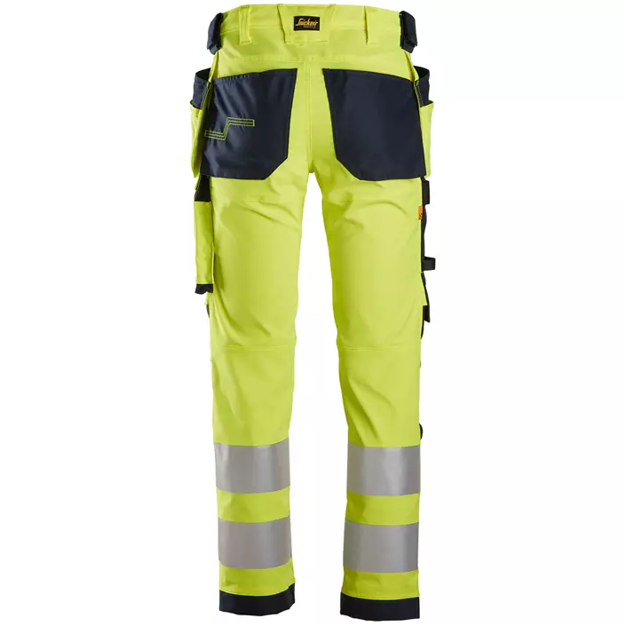 Snickers AllroundWork håndværkerbukser, Hi-Vis Gul/Navy, large image number 1