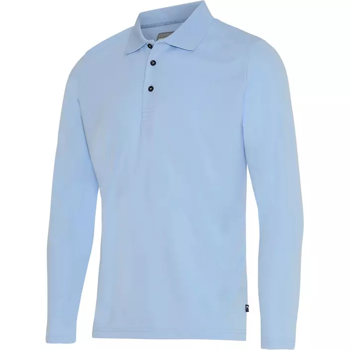 Pitch Stone long-sleeved polo shirt, Light blue, large image number 0