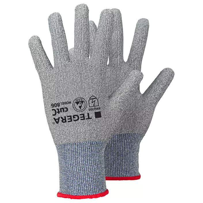 Tegera 806 ESD cut protection gloves Cut C, Grey/Blue, large image number 0