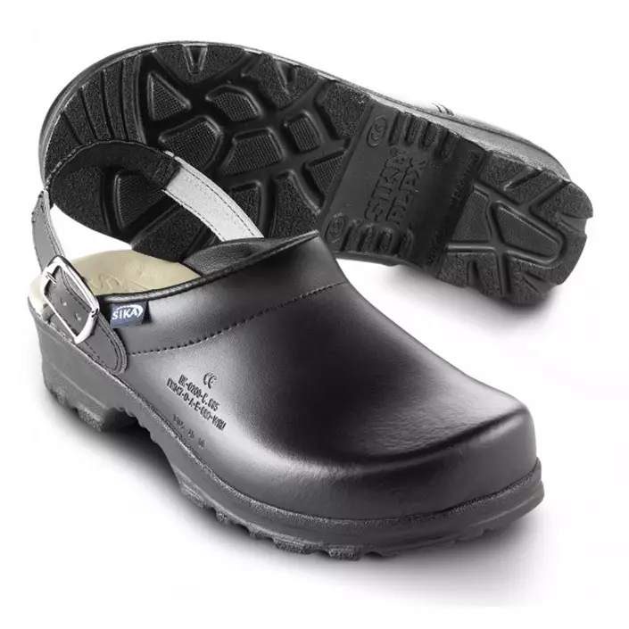 2nd quality product Sika Flex Clogs with heel strap OB, Black, large image number 0