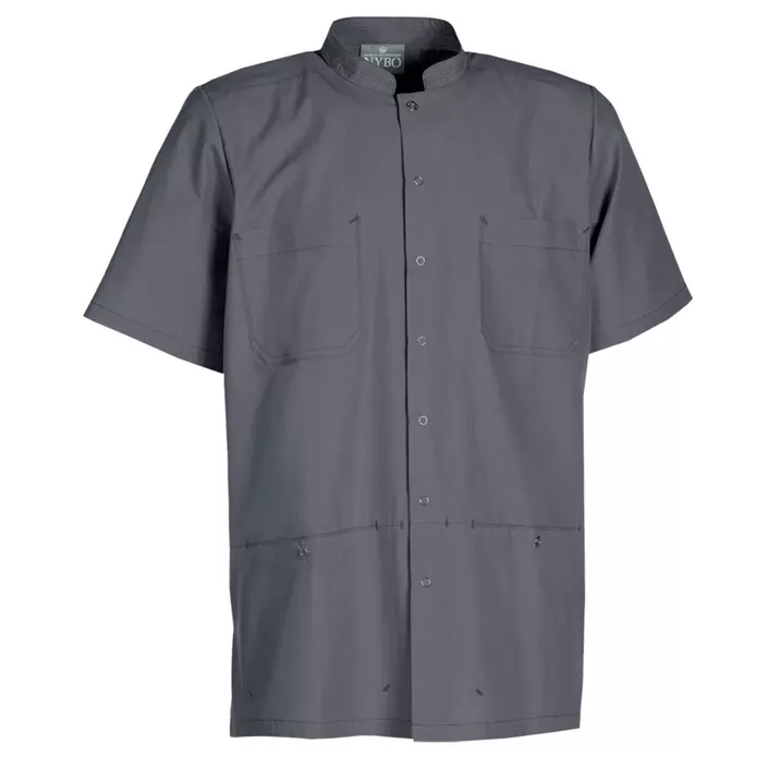 Nybo Workwear Nature short-sleeved shirt, Charcoal, large image number 0