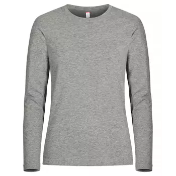 Clique Damen Premium Fashion langärmliges T-Shirt, Grey melange