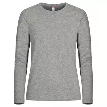 Clique women's Premium Fashion long-sleeved T-shirt, Grey melange