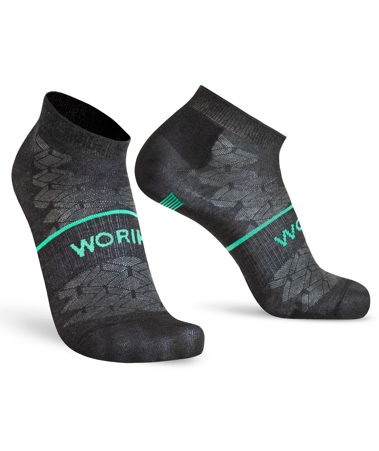 Worik Thil 2-pack ankelsokker, Svart