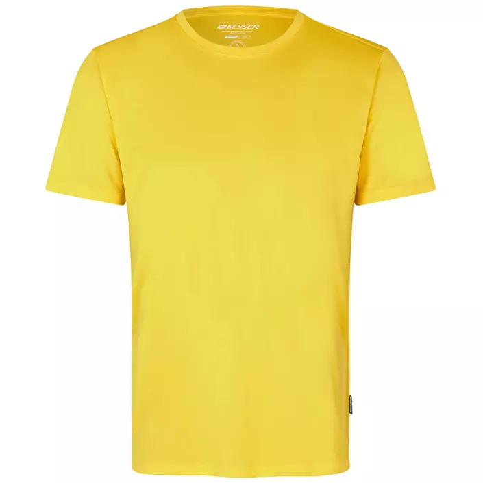 GEYSER Essential interlock T-shirt, Yellow, large image number 0