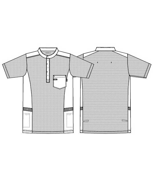 Kentaur  pique tunic, Dusty green, large image number 2