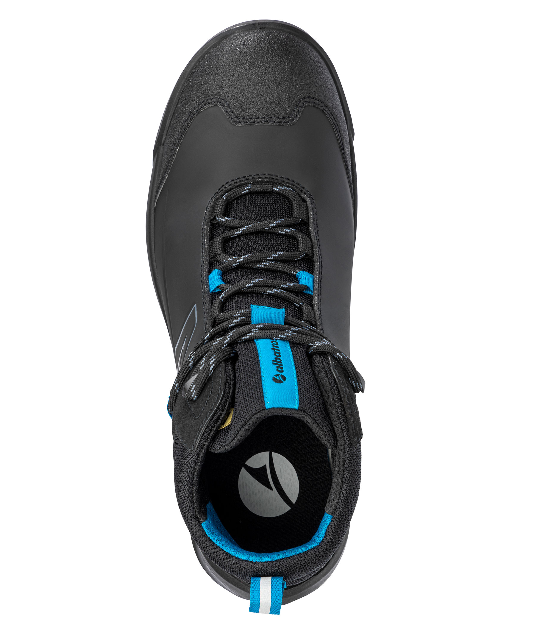 Albatros Taraval mid safety boots S3L 11 cm wide, Black/Blue, large image number 2
