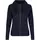 ID women's hoodie with full zipper, Navy, Navy, swatch