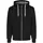ID Identity bonded hoodie med blixtlås, Svart, Svart, swatch