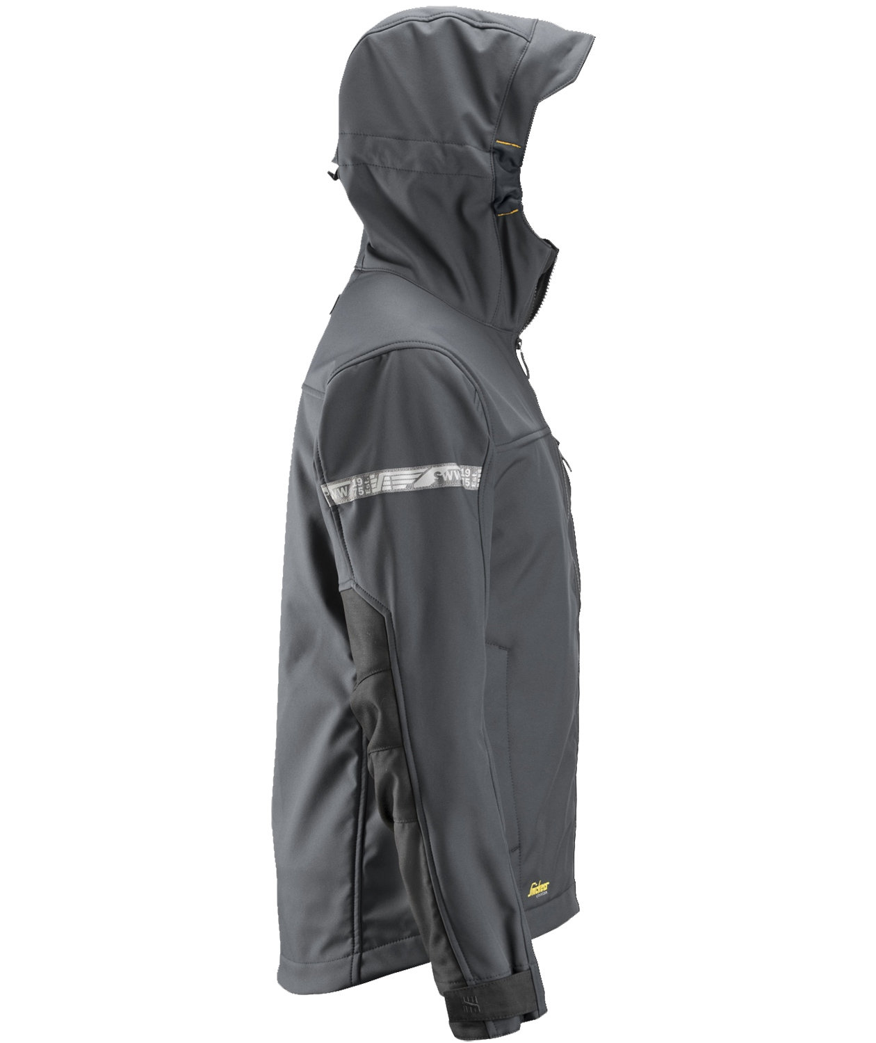 Snickers AllroundWork softshelljacka 1229, St&aring;lgr&aring;/Svart, large image number 2