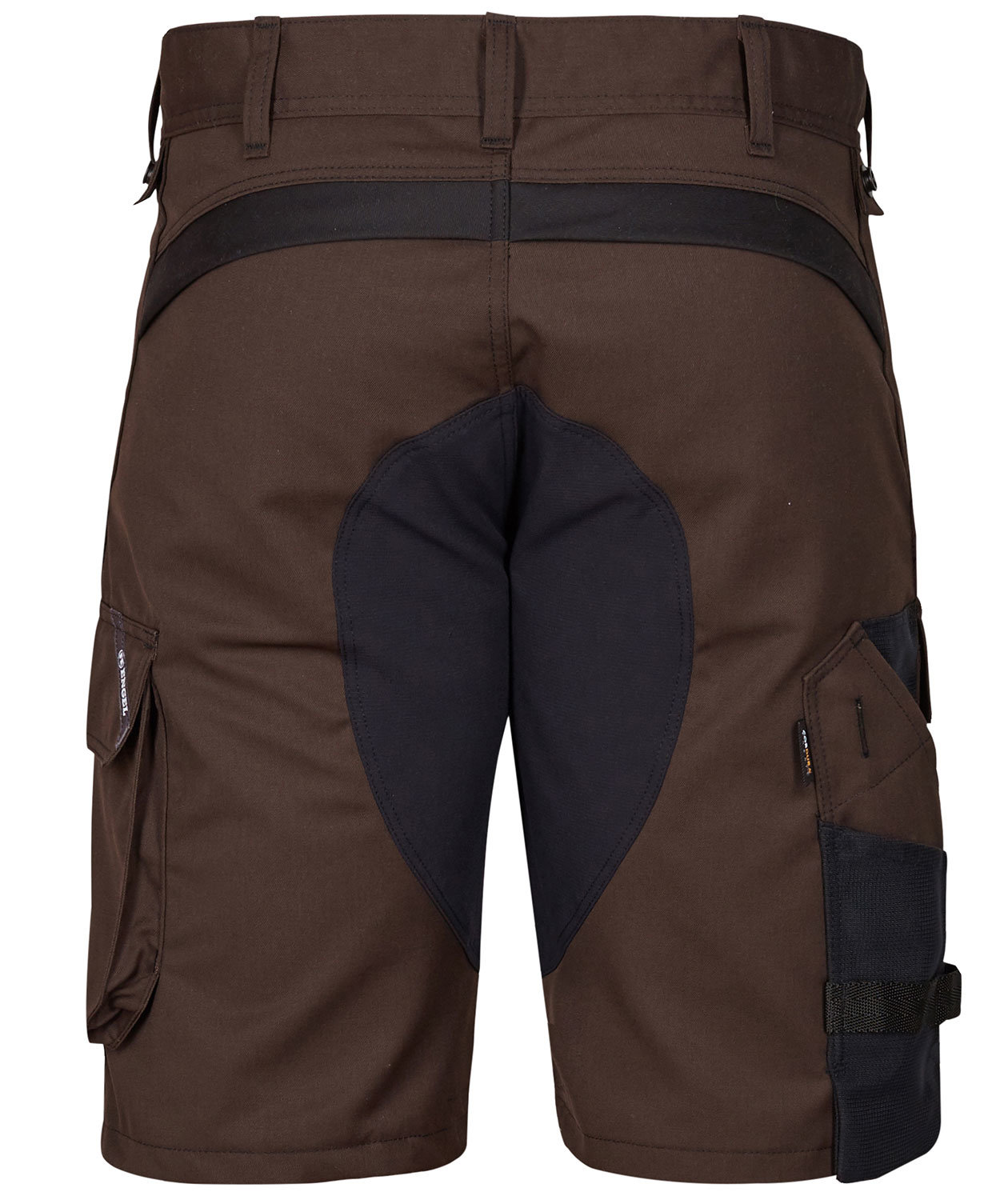 Engel X-treme work shorts w. stretch, Mocca Brown/Black, large image number 1