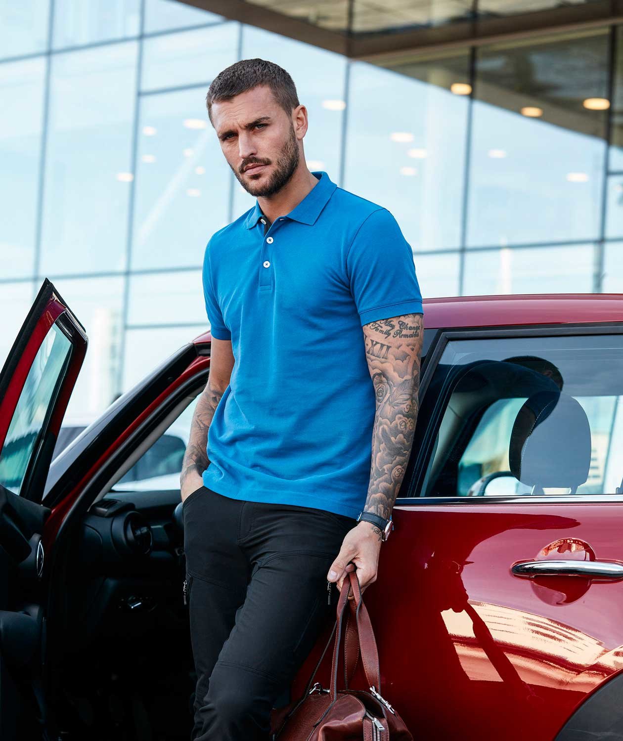 South West Morris polo shirt, Cobalt Blue