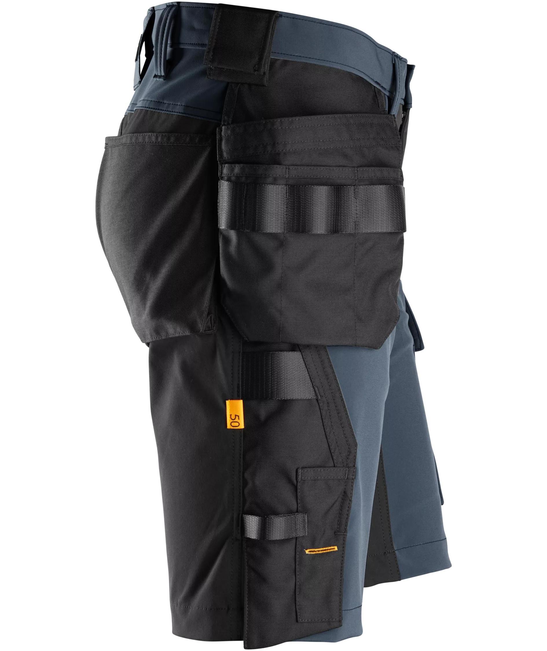 Snickers AllroundWork craftsman shorts 6175 full stretch, Navy/black, large image number 4