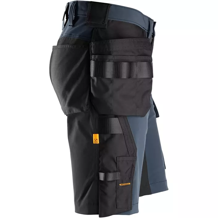 Snickers AllroundWork craftsman shorts 6175 full stretch, Navy/black, large image number 4