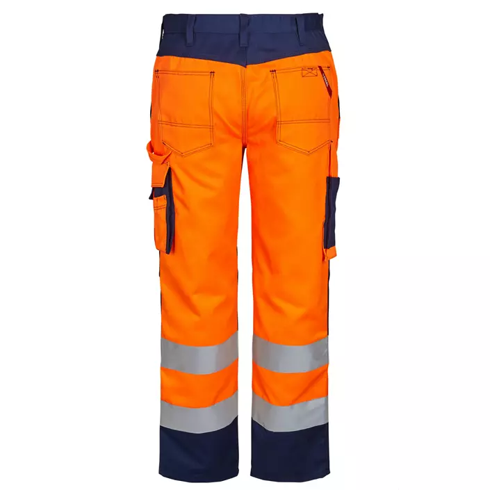 Engel Safety women's work trousers, Hi-vis Orange/Marine, large image number 1