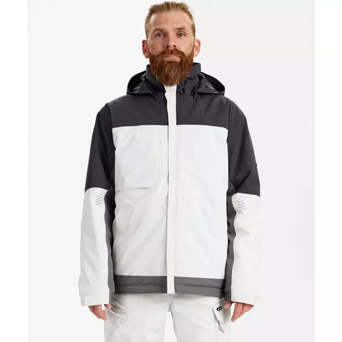 Engel Entire vinterjakke, Bone White/Anthracite Grey, large image number 1