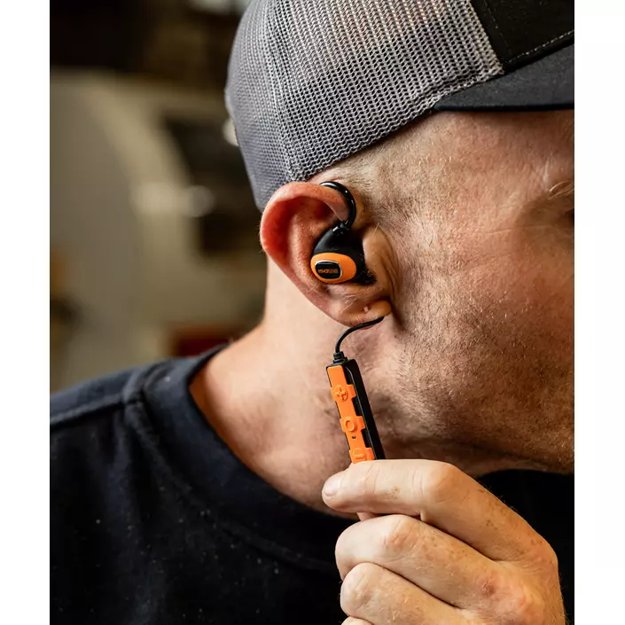 ISOtunes Pro 3.0 hörselkåpor med Bluetooth, Svart/Orange, Svart/Orange, large image number 1