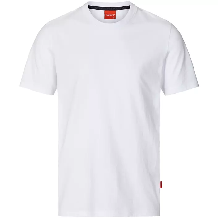 Kansas Apparel heavy T-shirt, Hvid, large image number 0