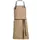 Kentaur Raw bib apron with pockets, Khaki, Khaki, swatch