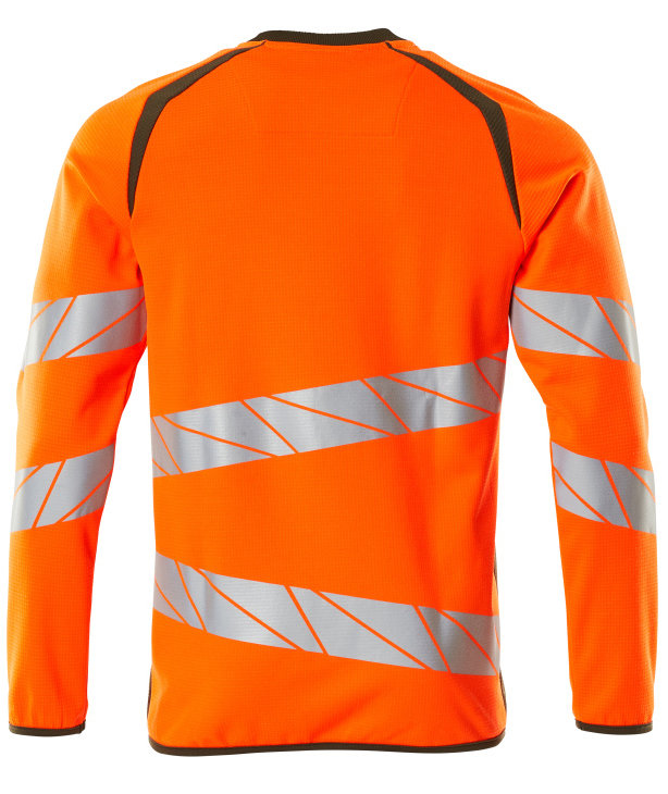 Mascot Accelerate Safe sweatshirt, Varsel Orange/Mossgr&ouml;n, large image number 1