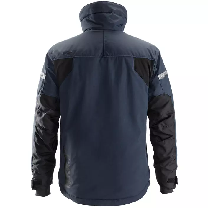 Snickers AllroundWork 37.5® winter work jacket 1100, Marine Blue/Black, large image number 1