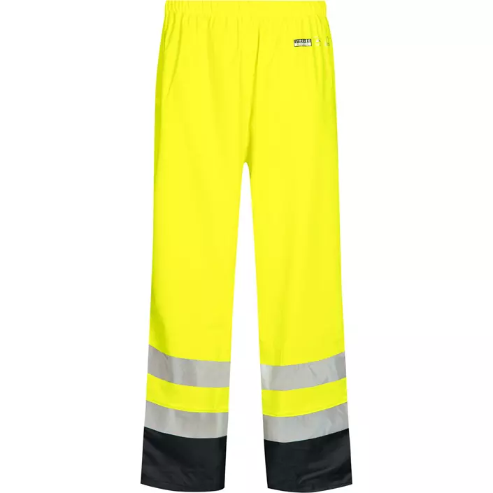 Lyngsøe PU rain trousers, Hi-vis Yellow/Marine, large image number 0