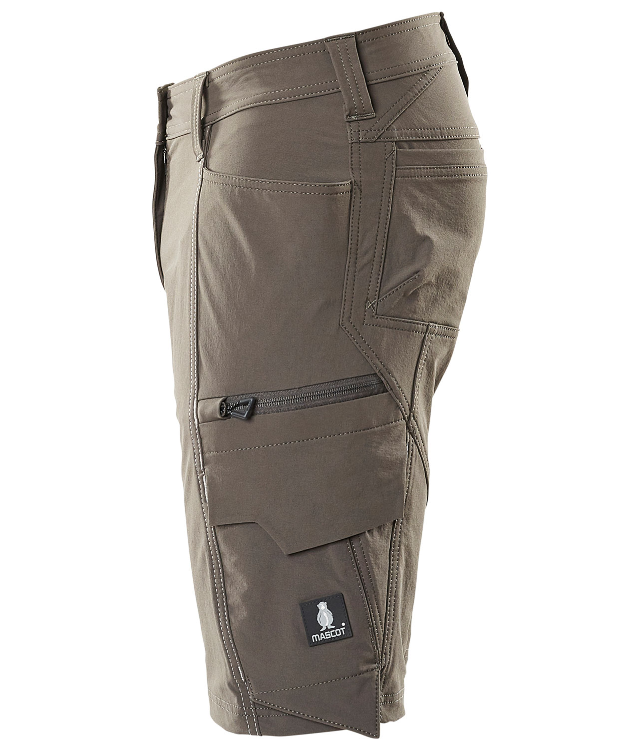 Mascot Accelerate diamond fit dame serviceshorts full stretch, M&oslash;rk Antracit, large image number 3