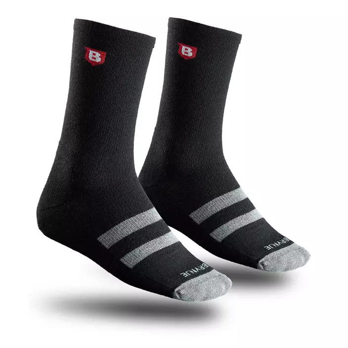 Brynje Winter 3-pack socks, Black, large image number 0