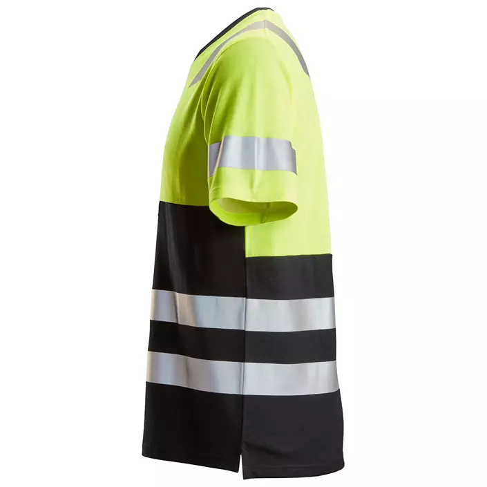 Snickers AllroundWork T-shirt 2534, Hi-vis Yellow/Black, large image number 2