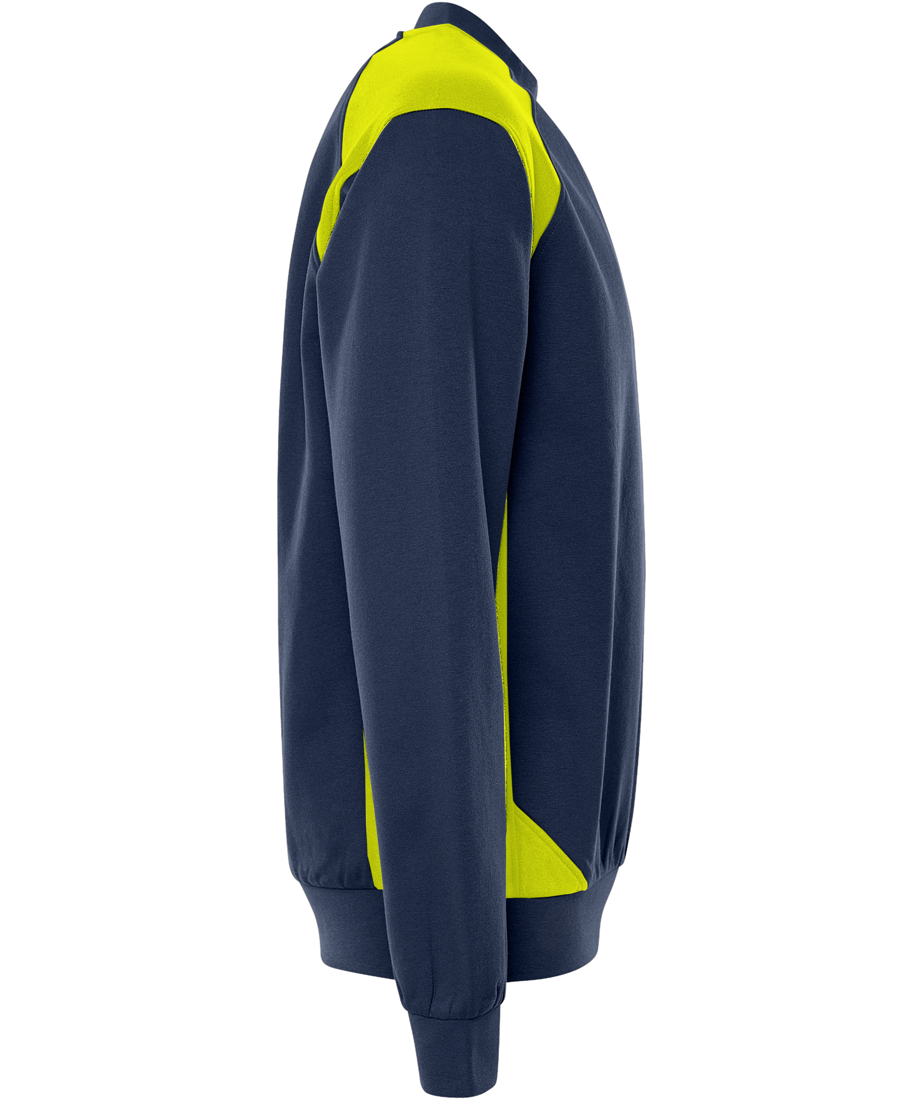 Fristads sweatshirt 7048 GSM, Marine/Hi-Vis yellow, large image number 2