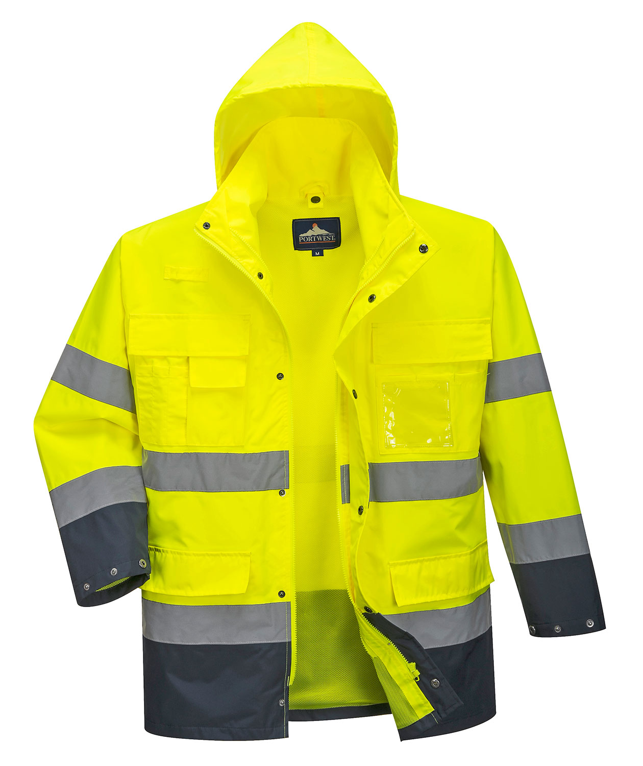 Portwest 3-i-1 parkas, Varsel yellow/marinbl&aring;, large image number 2