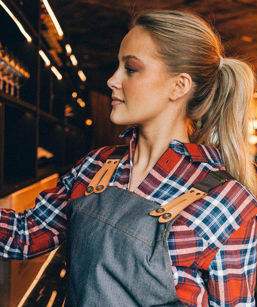 Segers 4078 sm&aelig;kforkl&aelig;de med lomme, M&oslash;rkebl&aring; Denim, M&oslash;rkebl&aring; Denim, large image number 6